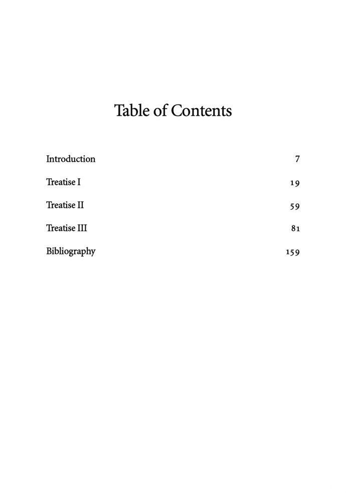 Three Treatises on the Divine Images — Table of contents