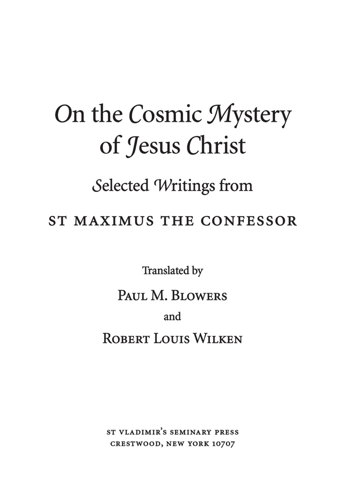 On the Cosmic Mystery of Jesus Christ — Title page