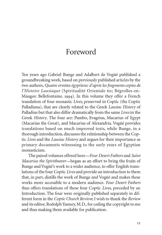 Saint Macarius the Spiritbearer: Coptic Texts Relating to Saint Macarius the Great — Sample page 1