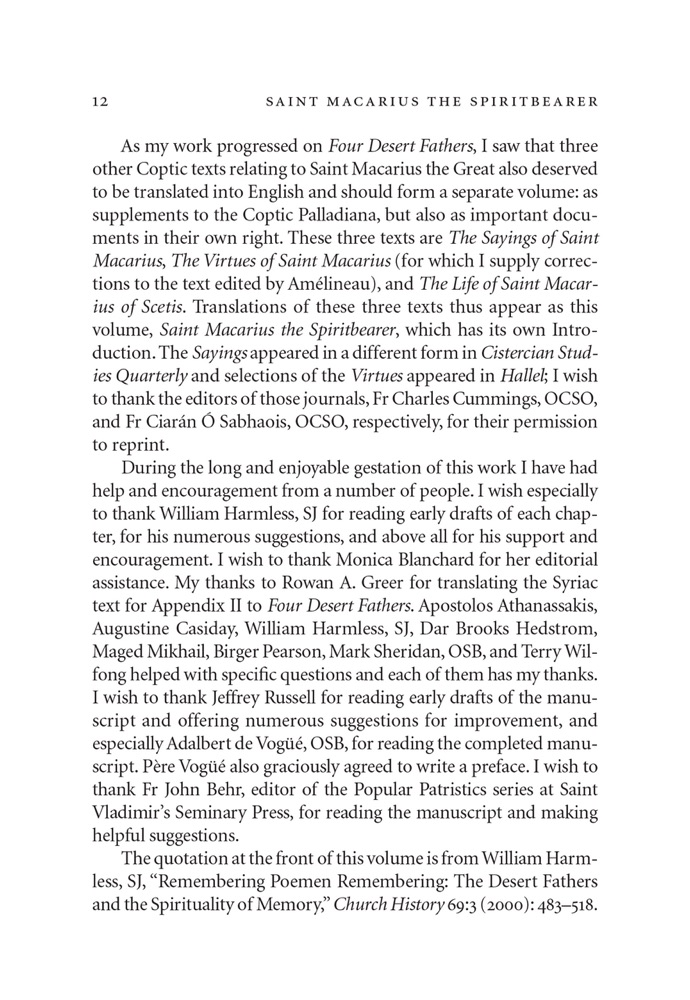 Saint Macarius the Spiritbearer: Coptic Texts Relating to Saint Macarius the Great — Sample page 2
