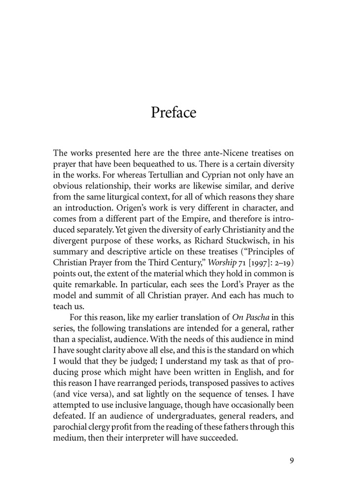On the Lord's Prayer — Sample page 1