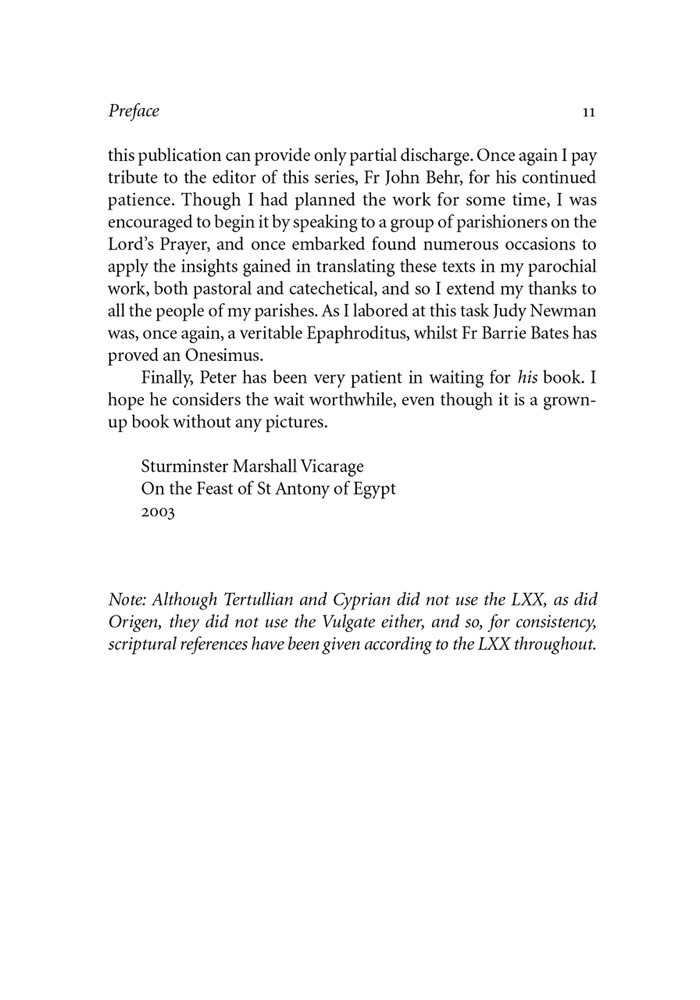 On the Lord's Prayer — Sample page 3