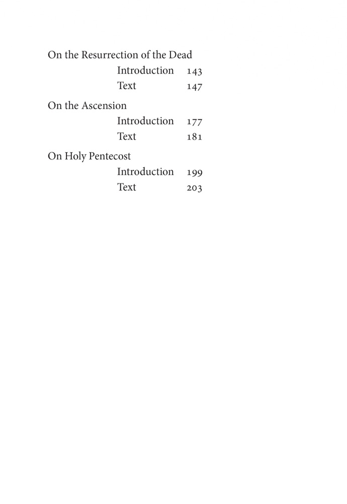 Sermons on the Life of Christ — Table of contents (cont.)