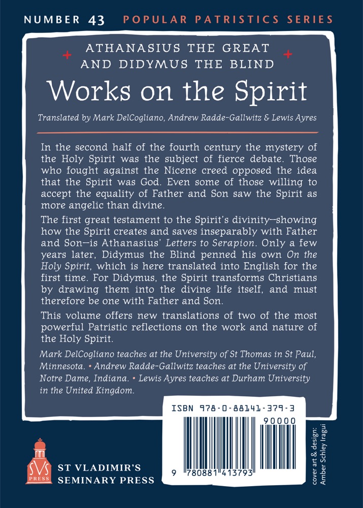Works on the Spirit — Back cover