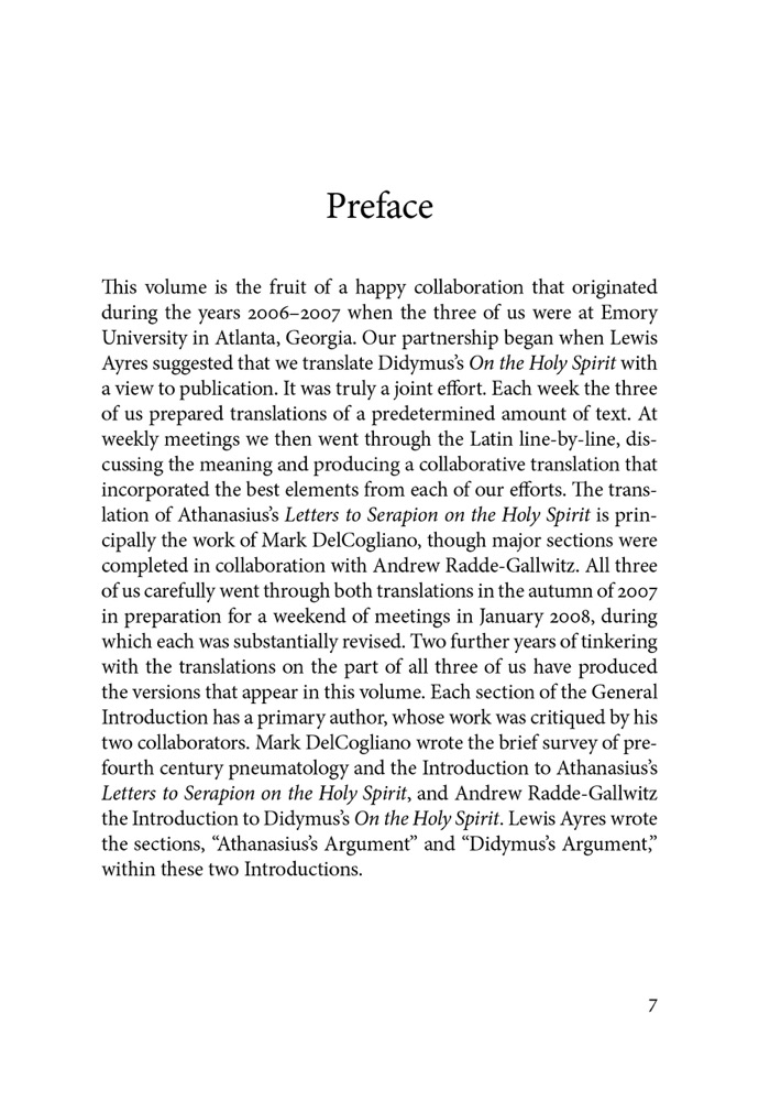 Works on the Spirit — Sample page 1