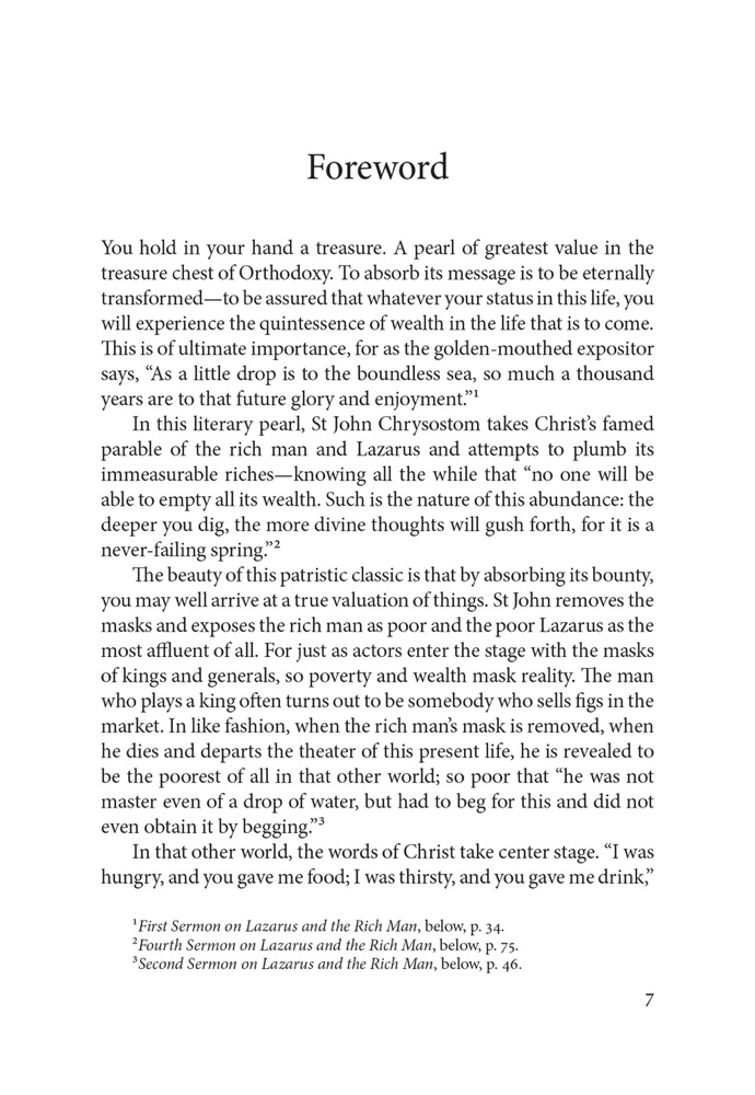 On Wealth and Poverty — Sample page 1