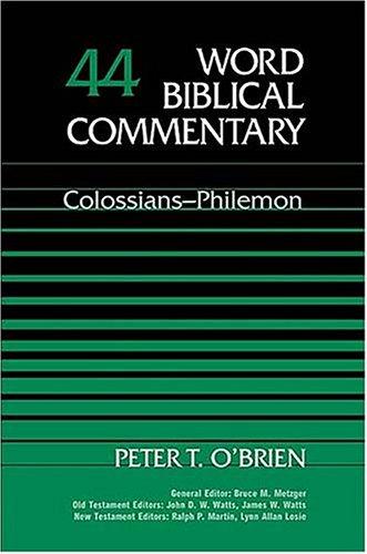 Cover of Colossians–Philemon