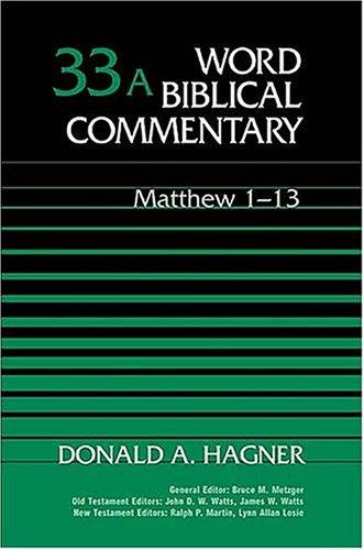 Cover of Matthew 1–13