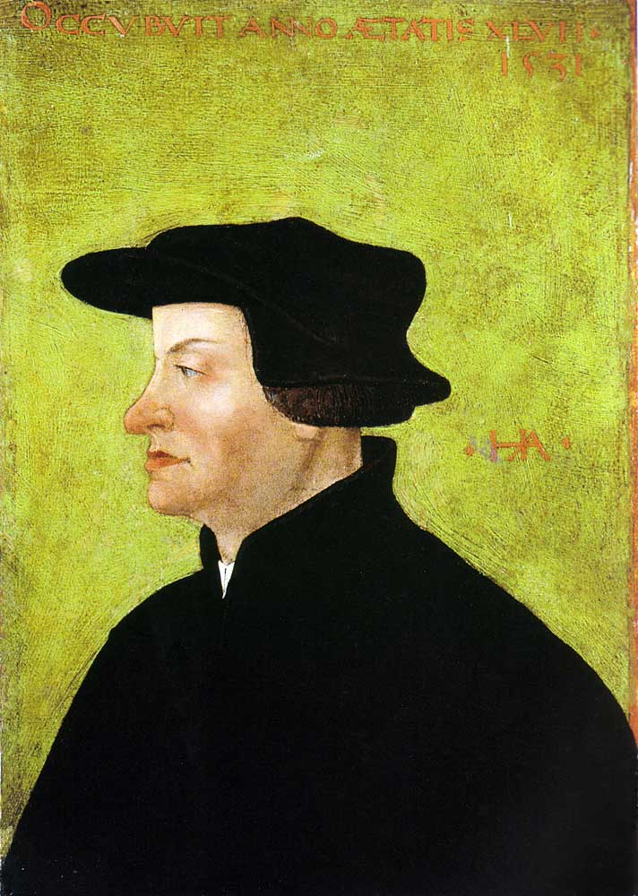 Portrait of Huldrych Zwingli